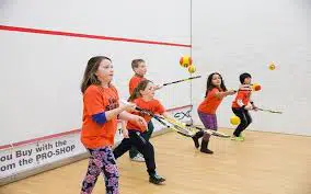 kids playing squash