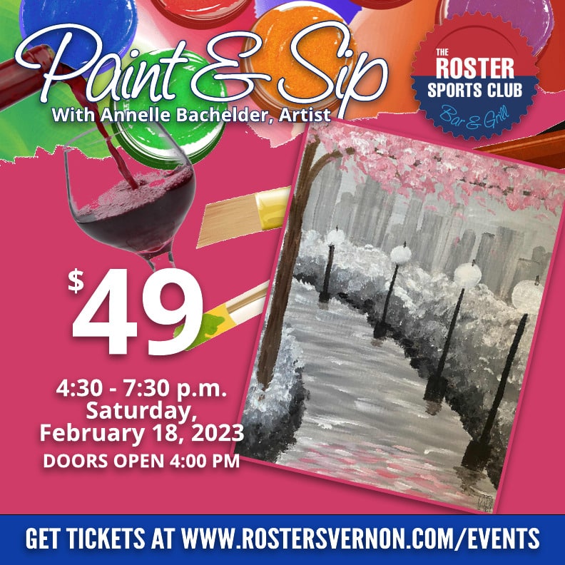 Paint and Sip Instagram feb 18